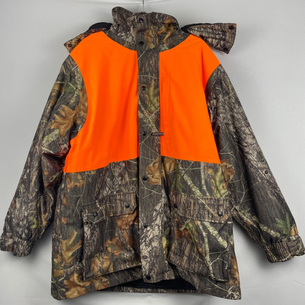 Bushmaster Mens XXL Camo Hunting Parka Waterproof 3-in-1 Jacket Orange Vest XXL